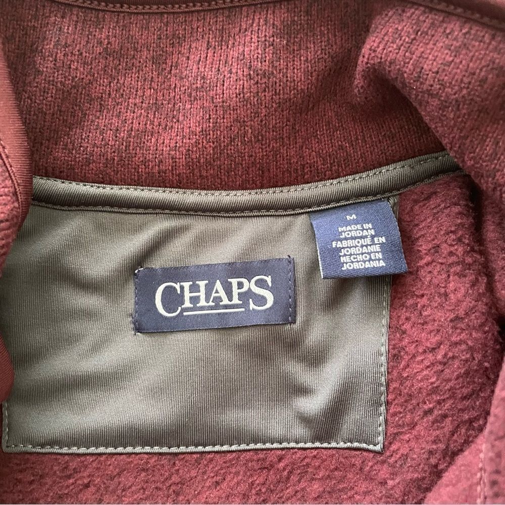 Chaps Fleece Mockneck Vest - Size Medium - Picture 5 of 9